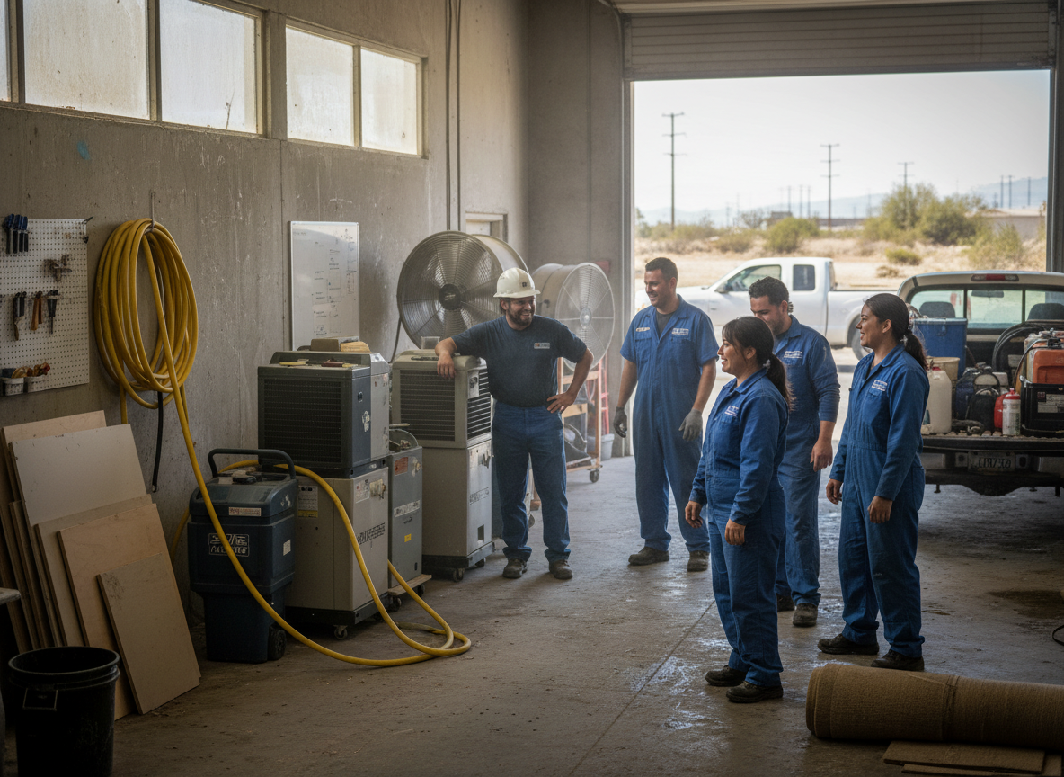 Water Damage Restoration Guasti team