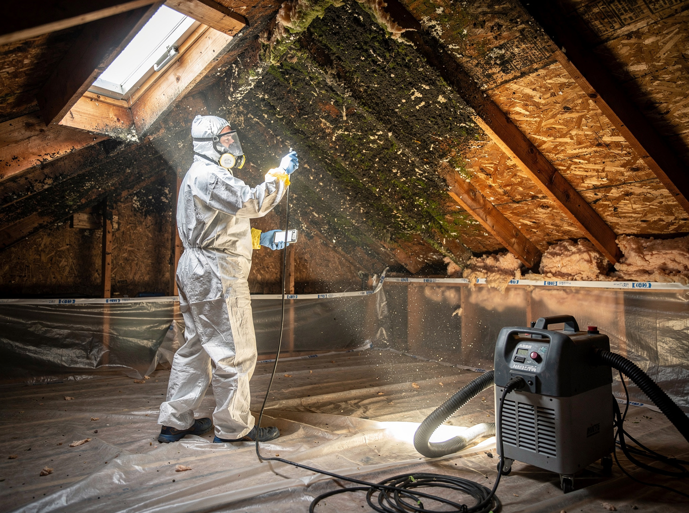 Attic Mold Remediation in Guasti, CA