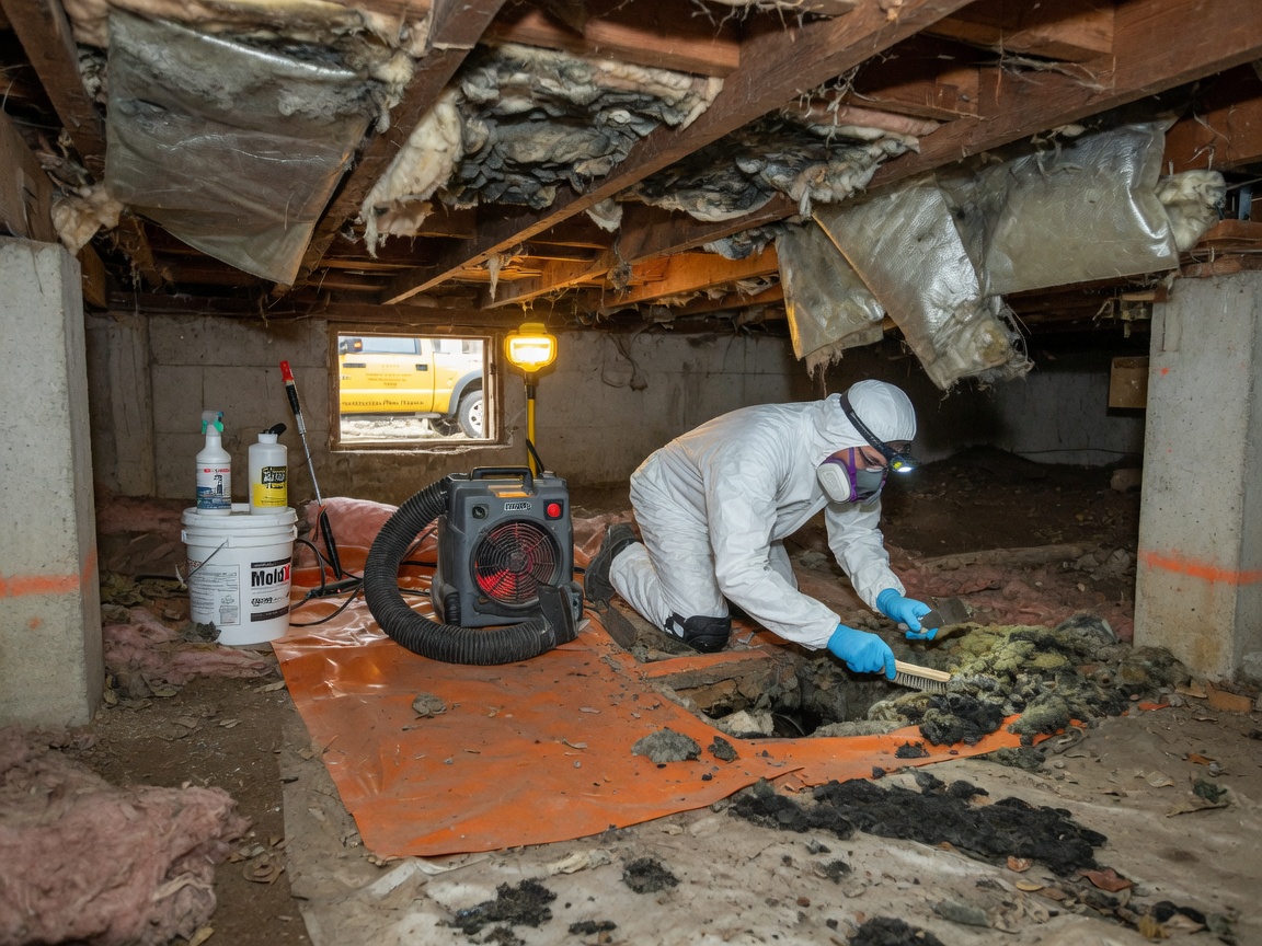 Crawl Space Mold Removal in Guasti, CA